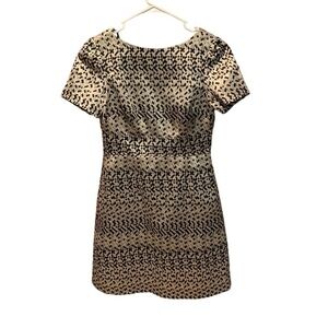 Vince Camuto Metallic Jacquard Sheath Dress Size 4